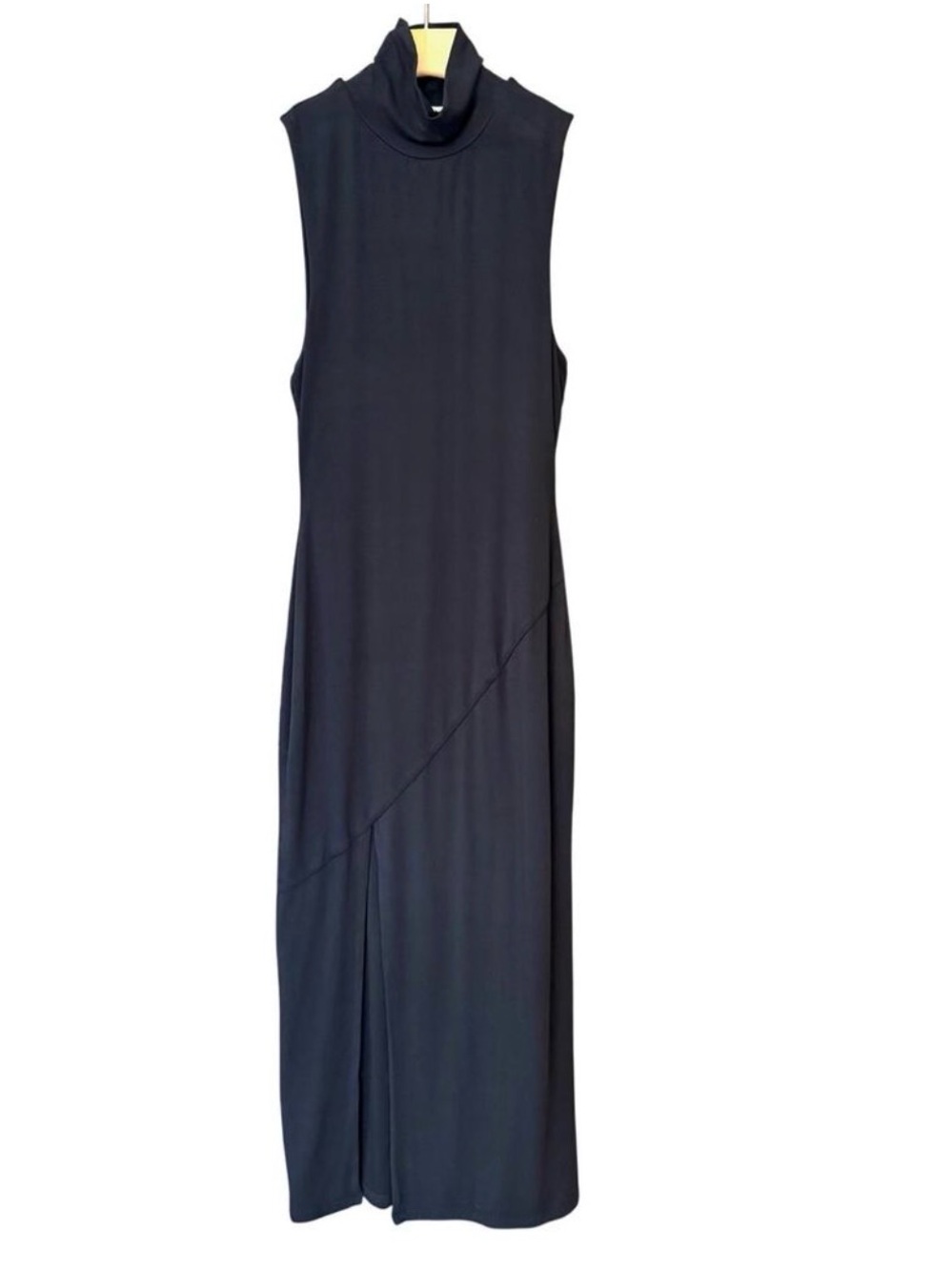 Good American Turtleneck Midi Dress Black Size 0